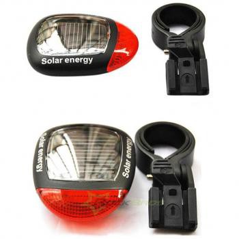 Solar Bicyle Taillight Warning Light / Lampu Rambu Sepeda - 909