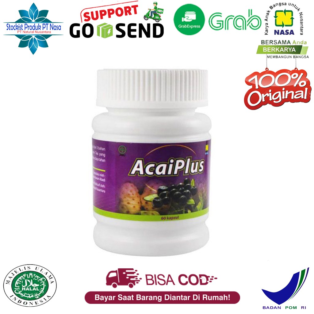 AcaiPlus Nasa Obat Diet Pelangsing Tubuh / Stockist Produk PT Nasa