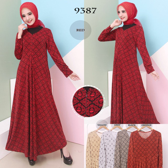 PROMO GAMIS MURAH Baju Gamis Wanita Gamis Kaos IMPORT 