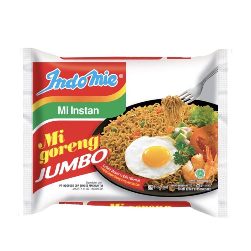 

Indomie Goreng Jumbo 129gr