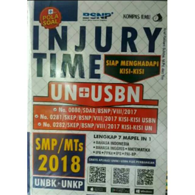 INJURY TIME UN USBN SMP MTS 2018