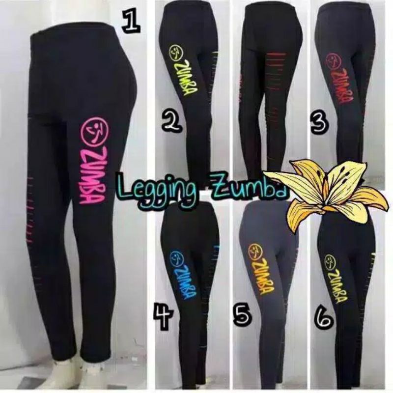 legging sport wanita bahan spandek