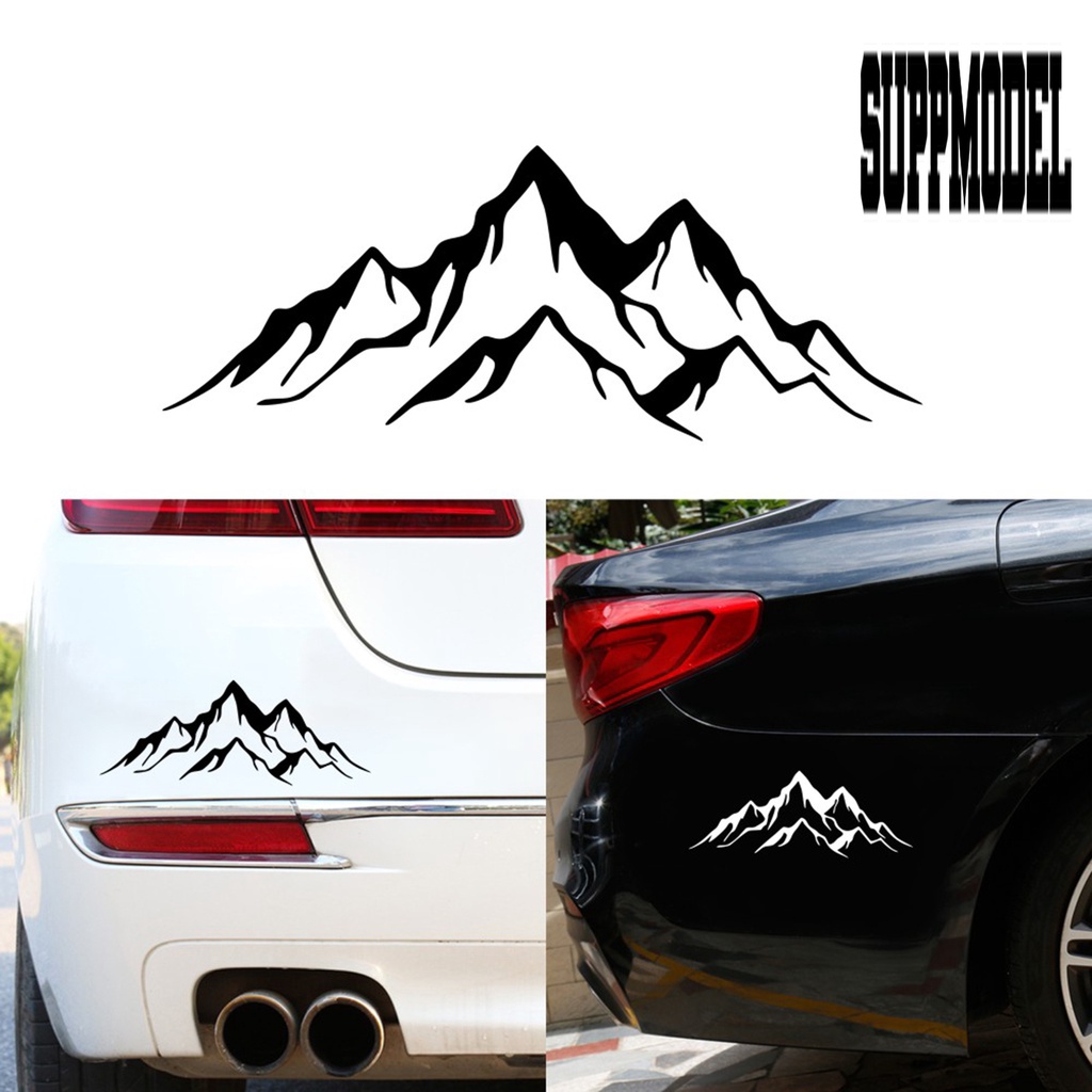 Stiker Vinyl Motif Gunung Warna-Warni Untuk Dekorasi Mobil