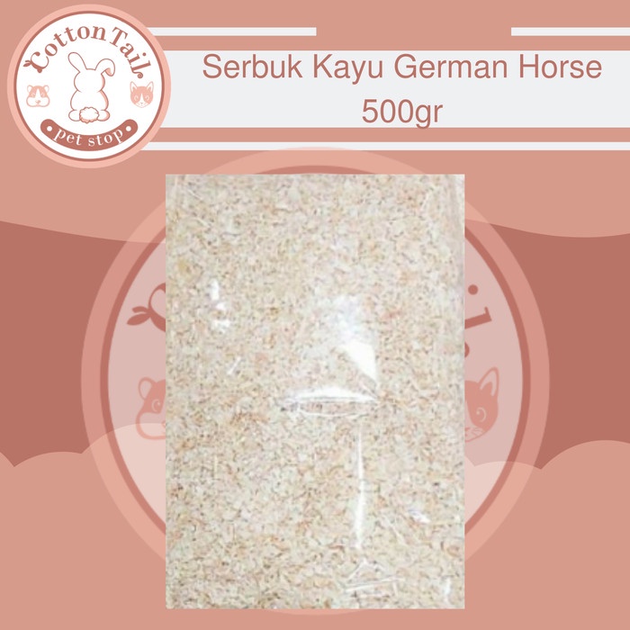 Serbuk Kayu GERMAN HORSE Kelinci Hamster Landak Mini Premium 500gr