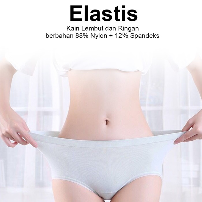 Celana Dalam Wanita Seamless Anti Bakteri Japanese Style All Size