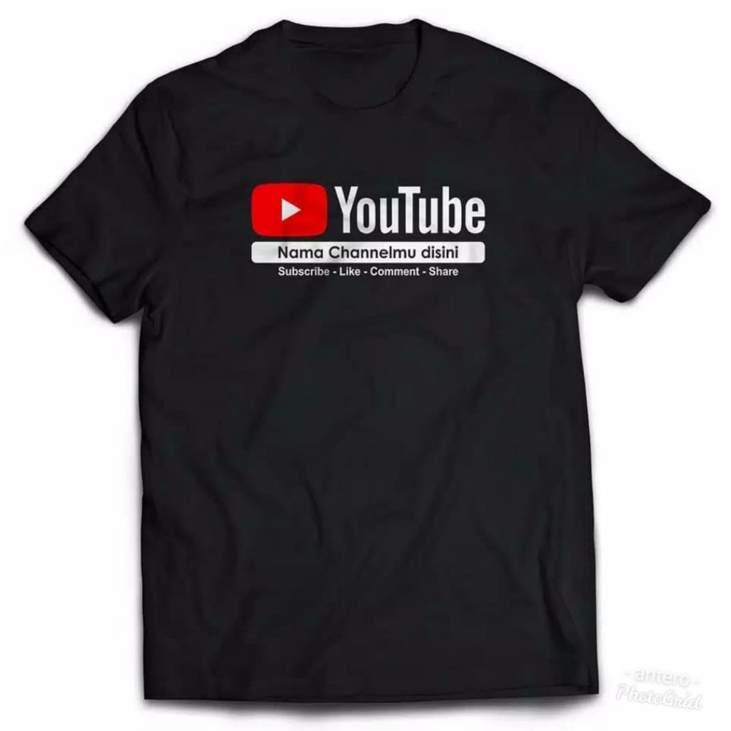 kaos youtube free nama chanel dewasa dan anak
