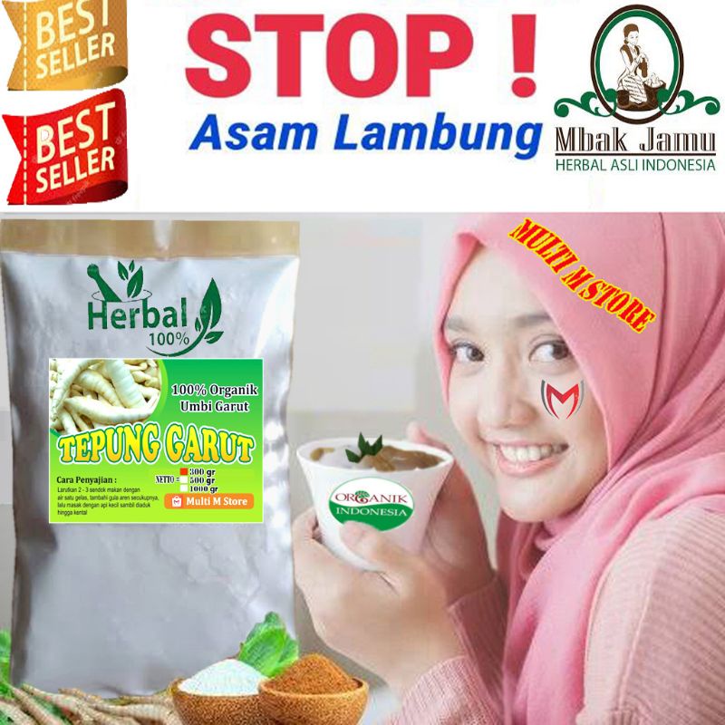 

300 GramTepung Pati Garut Premium | Obat Maag Dan Asam Lambung