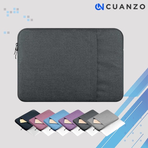 Sarung Sleeve Case for Laptop 11/12&quot; 13&quot; 15&quot; inch / Tas Pelindung Laptop Acer Ideapad Slim Waterproof / Case Laptop Notebook Horizontal Polos Lembut Nyaman Digenggam Tahan Benturan / Cover Protection Bag Netbook Karakter Anti Debu Kotoran Laptop Murah Ori