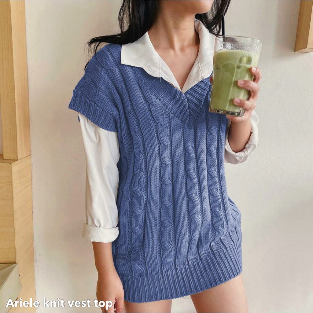 Ariele knit vest top -Thejanclothes