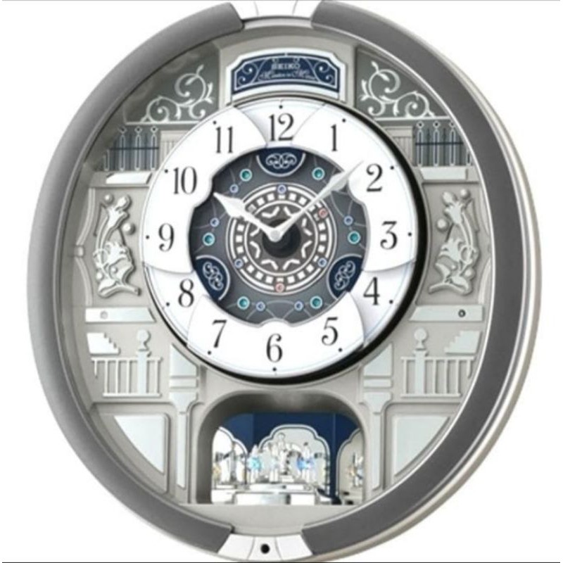 Seiko QXM366S#QXM366#jam dinding seiko melody qxm 366#wall clock Seiko melody QXm366#Seiko melody