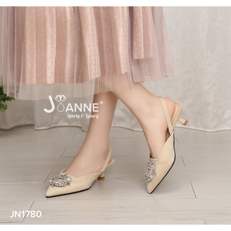 JOANNE Sparkly Slingback Heels Shoes JN1780 [ORIGINAL BRAND]