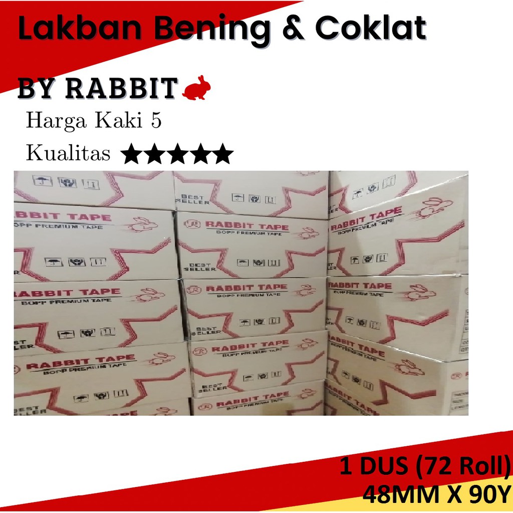 

Lakban 48mm x 90Y full setara daimaru(harga dus)