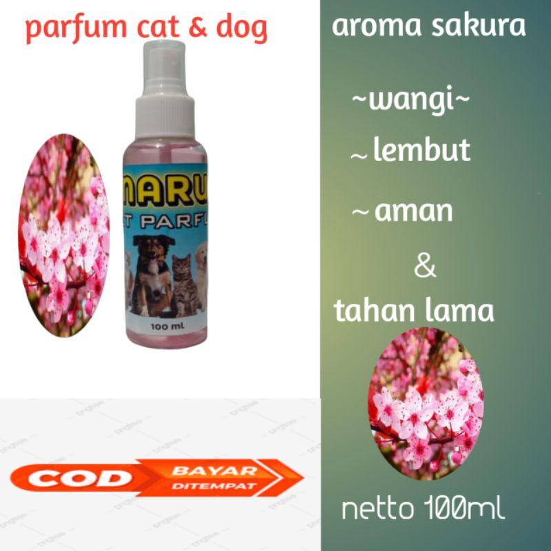 PARFUM KUCING DAN ANJING AROMA 4 VARIAN 100 ML..