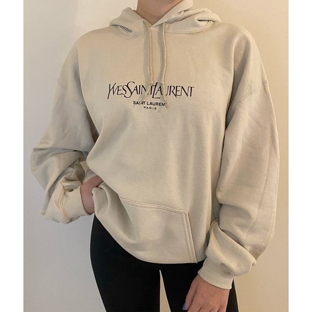 HOODIE UNISEX WESSAINTLAUREN FLEECE TEBAL HALUS PREMIUM KEKINIAN TERBARU''