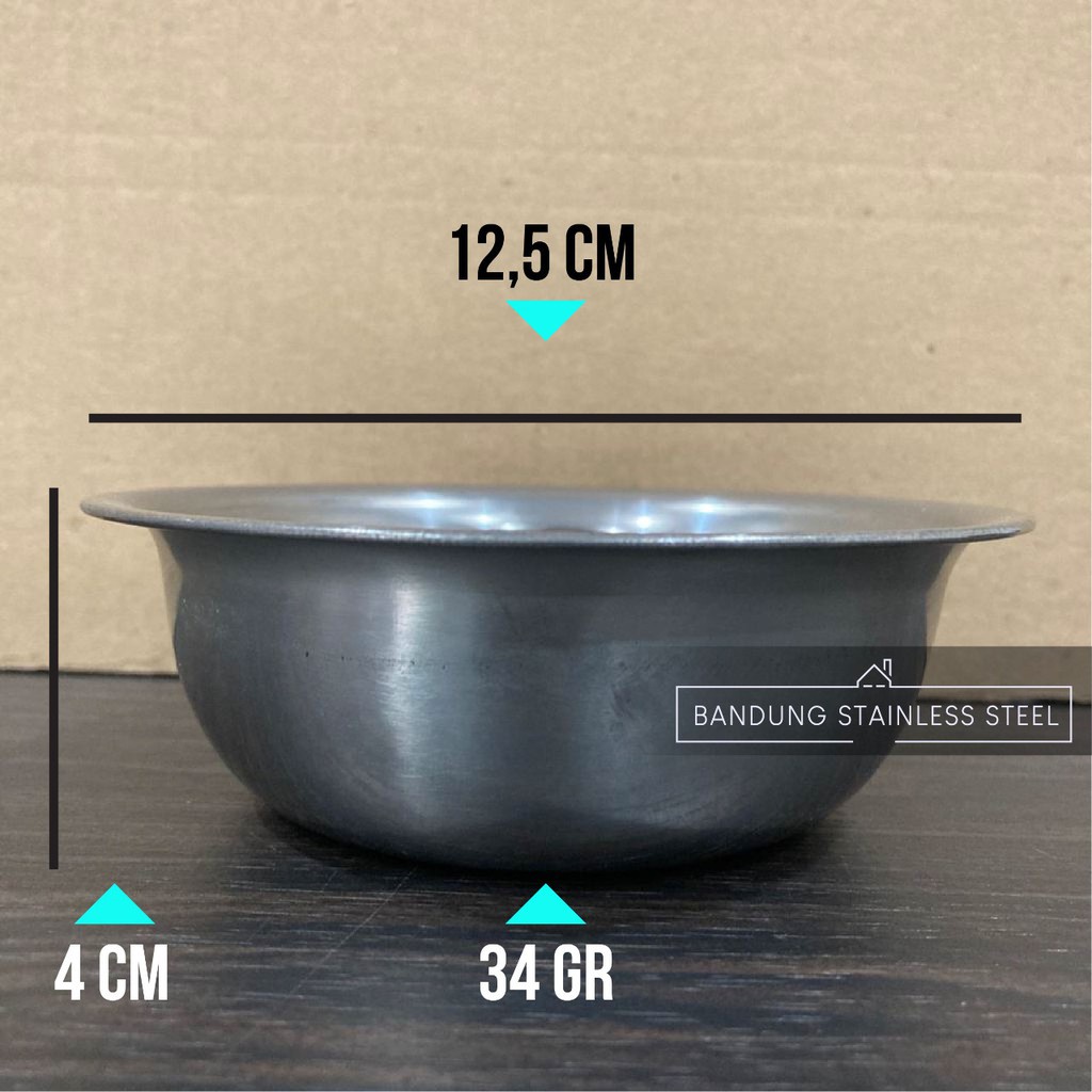 Set Baskom Mangkuk Kobokan Stinless Tipis isi 6pcs Cuci Tangan 12CM 14CM 16CM