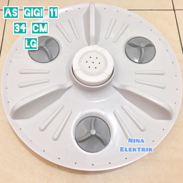 PUTARAN MESIN CUCI LG / PULSTATOR MESIN CUCI LG AS GIGI 11 diameter 32cm dan 34cm