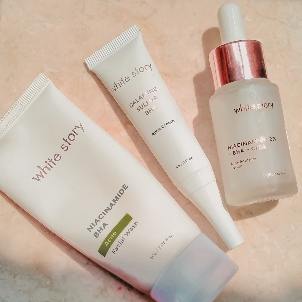 WHITESTORY WHITE STORY Acne Series Paket Perawatan Kulit Berjerawat