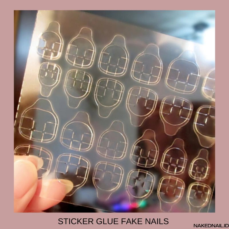 Sticker kuku palsu stiker kuku fake nails sticker jelly stiker kuku isi 24 nailart nail art