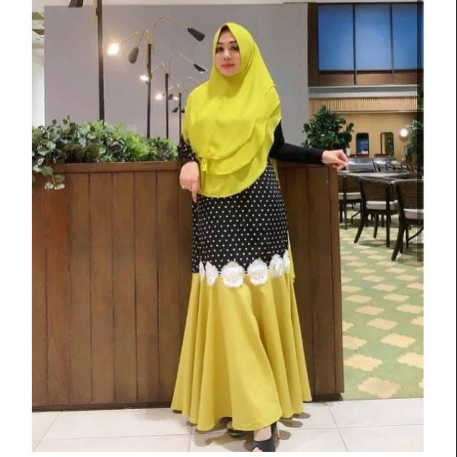 GAMIS MERMAID/DUYUNG WARNA LIME