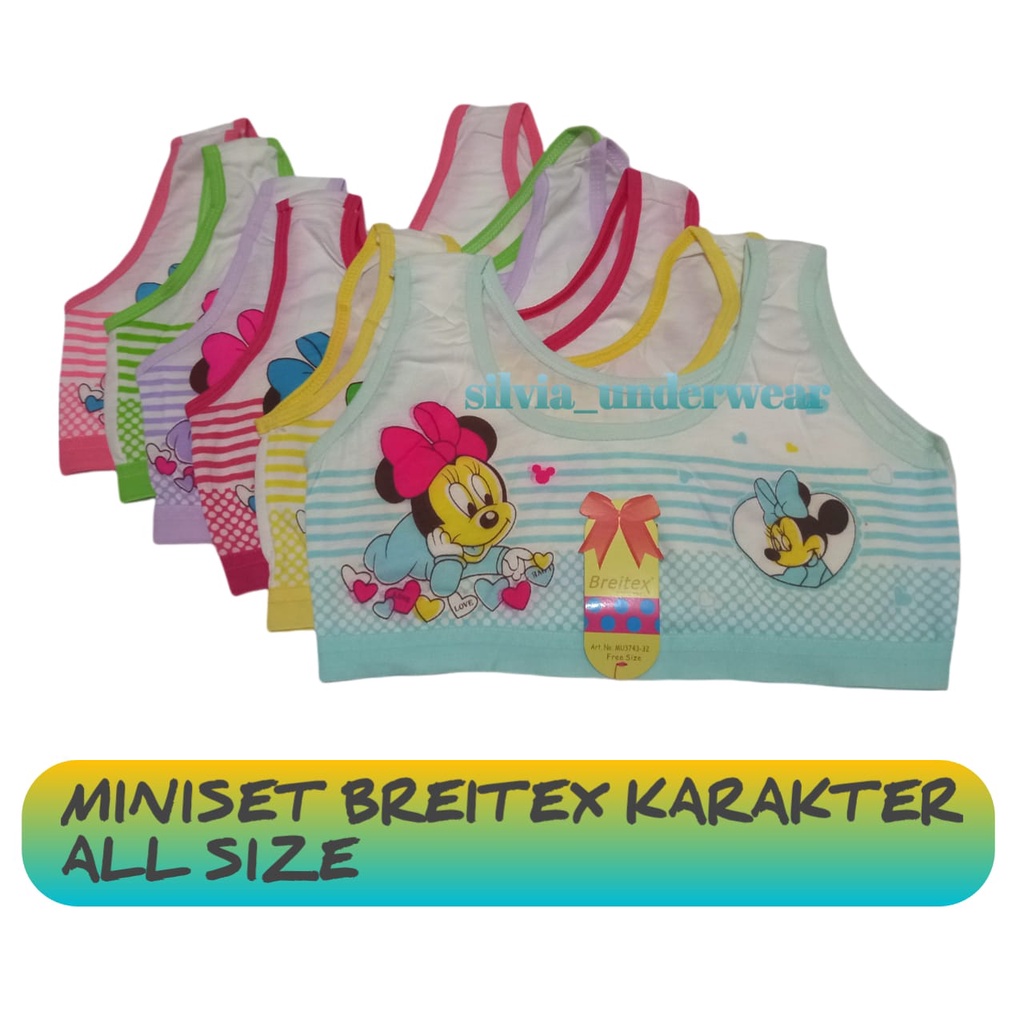MINISET REMAJA BREITEX , MINISET ANAK , BRA TANPA BUSA , BRA REMAJA