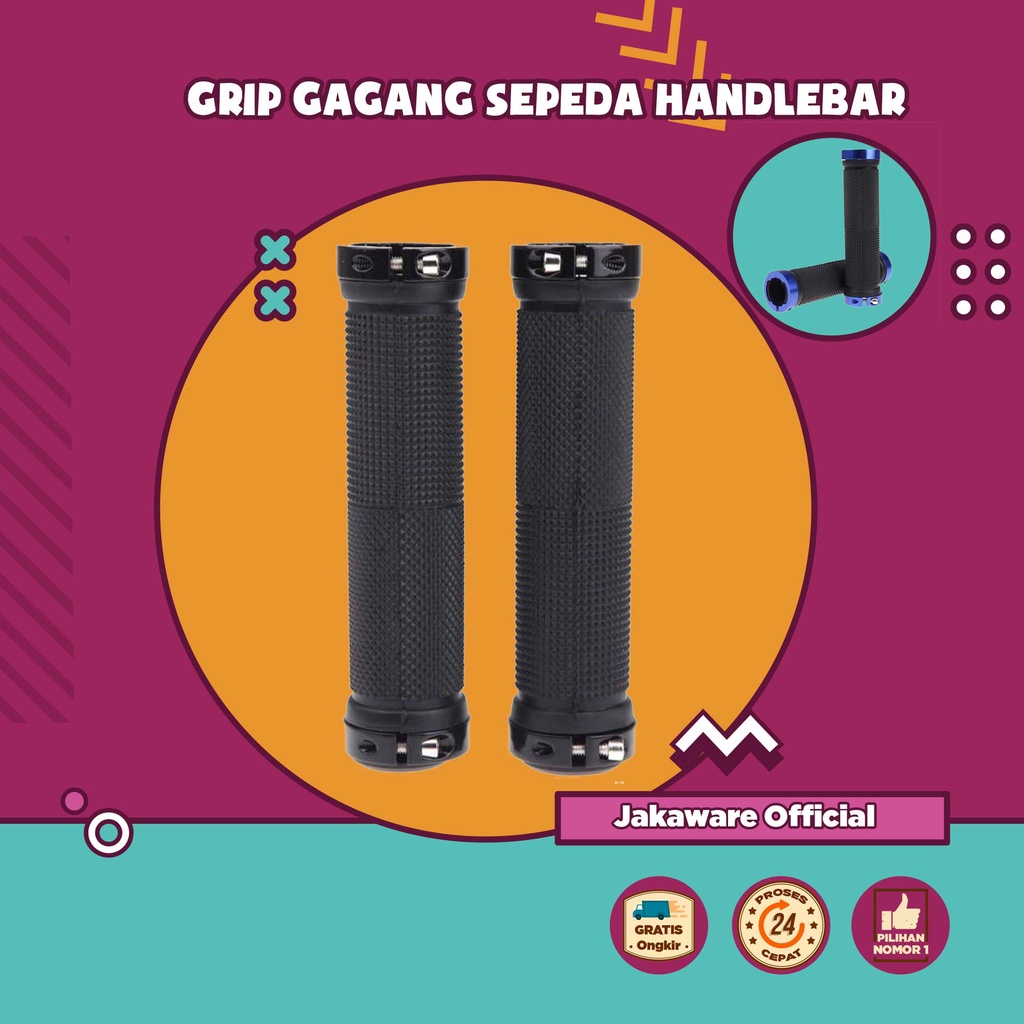 GRIP GAGANG SEPEDA HANDLEBAR SEPEDAH MTB GUNUNG SELI LIPAT ROADBIKE BALAP GOWES KARET ANTI SLIP ANAK