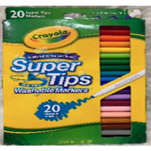 

Terbaru! Crayola Super Tips Washable 20 Count -Original Usa Termurah