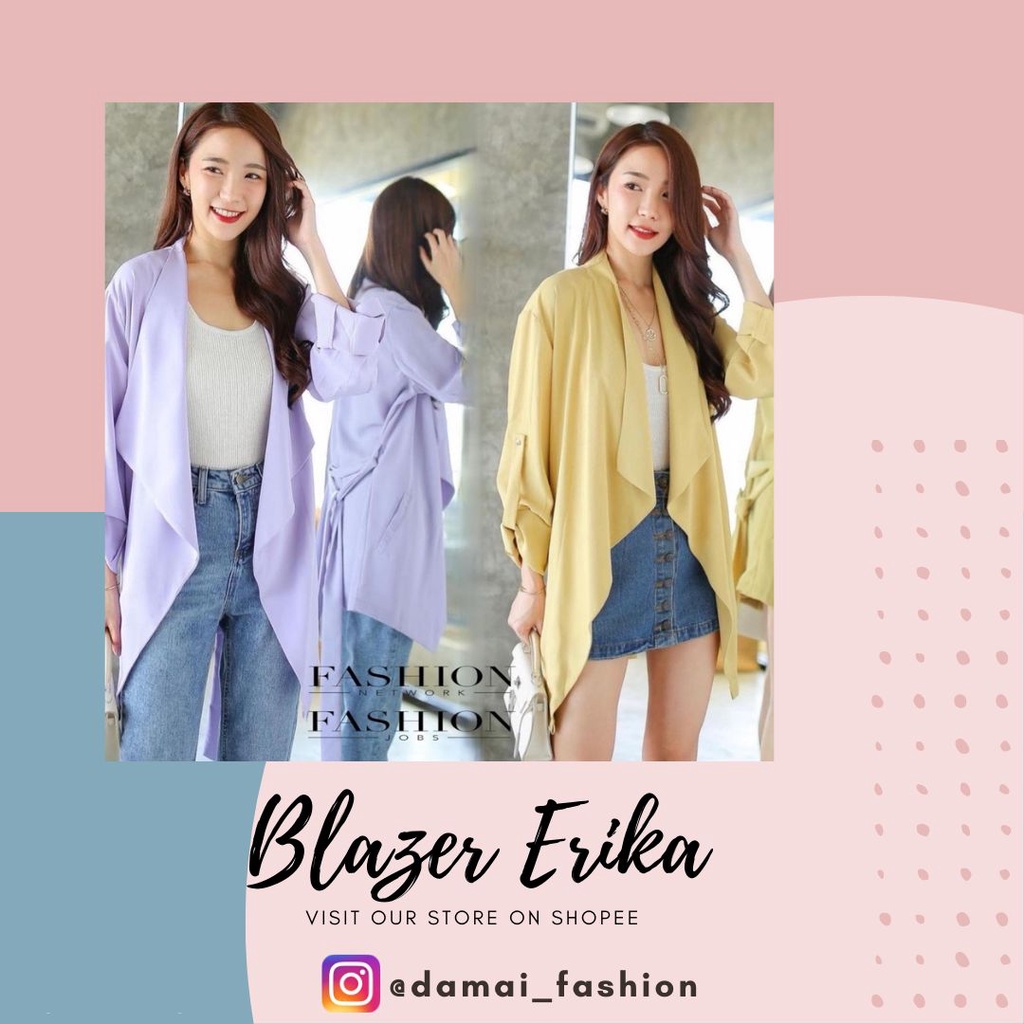 VS GG -  baju BLAZER cardigan wanita ERIKA