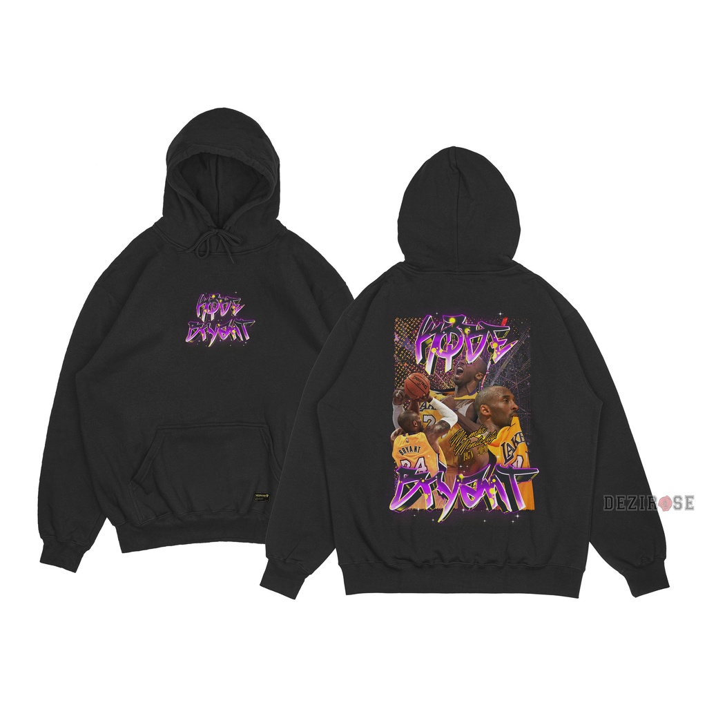 DEZIROSE Jaket Hoodie Kobe Bryant Pria Wanita Distro Hitam Tebal Size M L XL XXL - Hodie Cowok