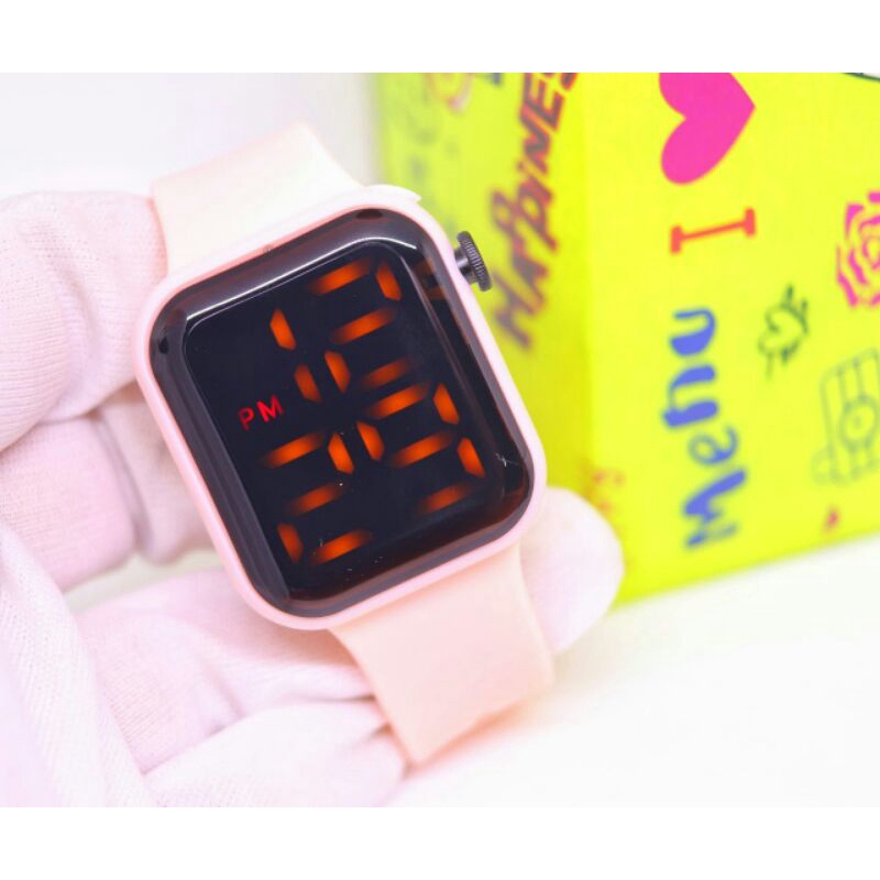 Jam Tangan Pria Original LED / Couple Silicon