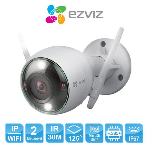 EZVIZ C3N Outdoor Smart wifi Camera Full HD 2MP - IP CAM Wireless 1080p - Cctv Wi-fi