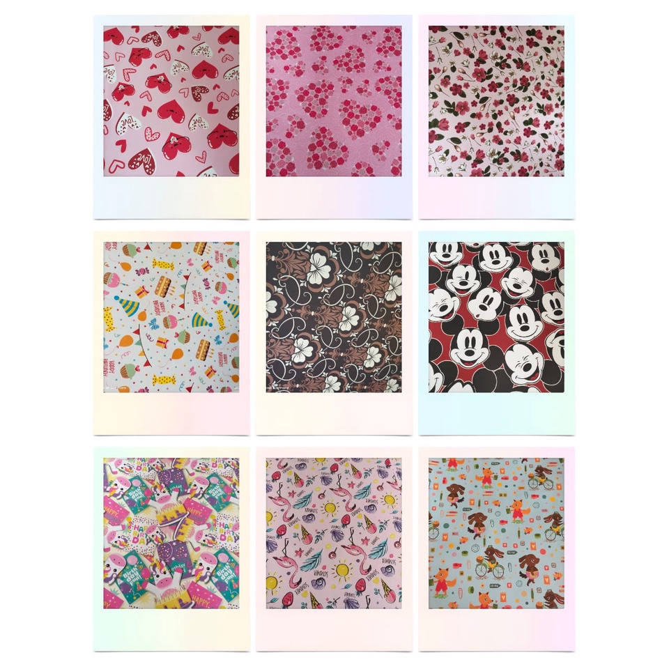 

2 of 7 SANSAN WAWA KERTAS KADO kecil MOTIF uk.63,5cmX49,5cm Min 10pcs bisa campur yg se'ukuran