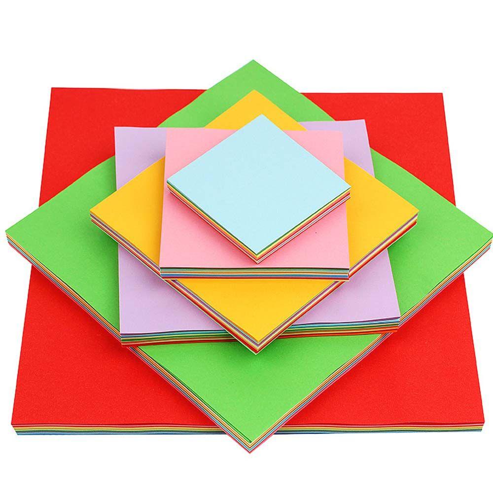 Agustina Origami 10warna Anak Rumah Mainan Anak Kertas Lipat Untuk DIY Square Backdrop Wall Color Paper