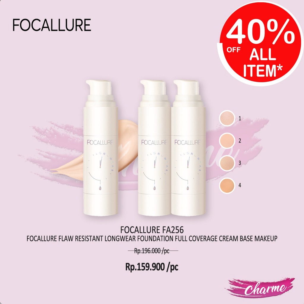 (READY&amp;ORI) Focallure Flawless Longwear Foundation FA256 FA 256 alas bedak mouse semprot