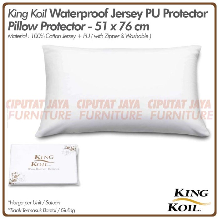 Waterproof Pillow Protector - King Koil #Bantal#Guling#Sprei#Bedcover#Murah