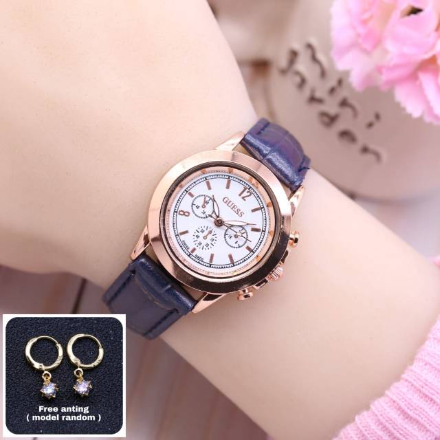 Jam Tangan Wanita Guess Limited Free Anting