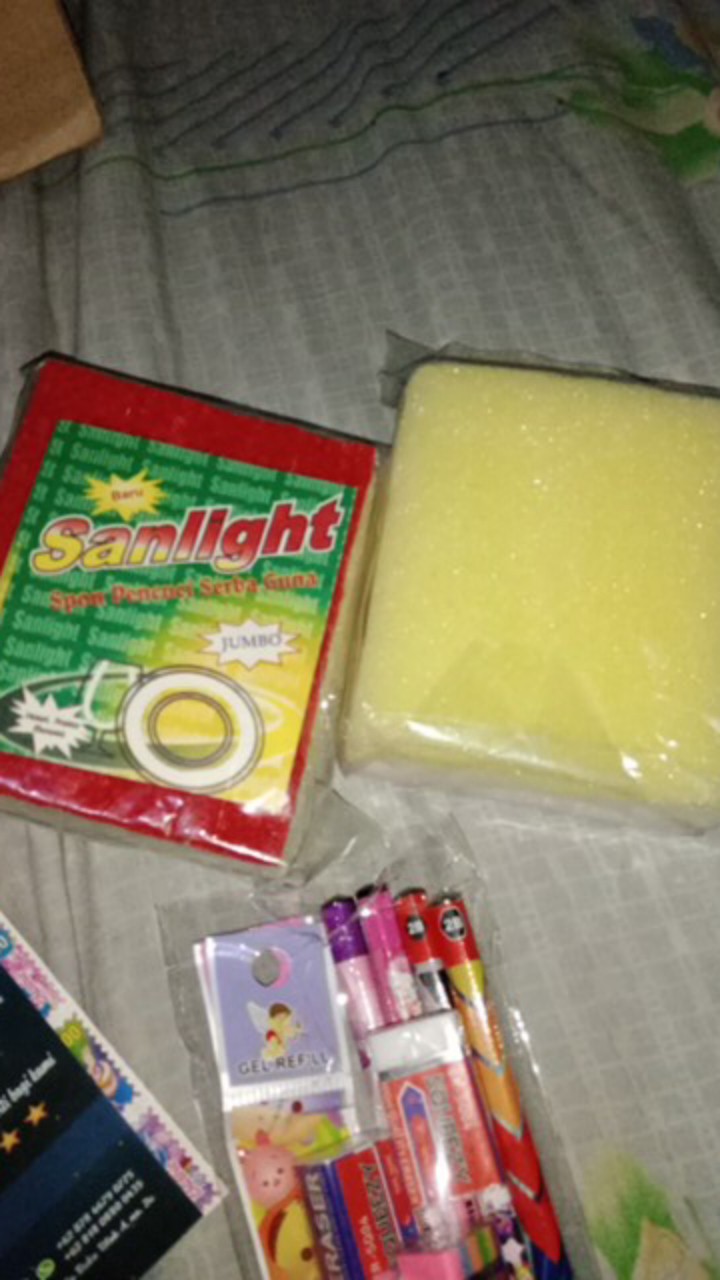 Busa Cuci Piring Spons Sabut Dua Sisi Pembersih Alat Dapur Kendaraan