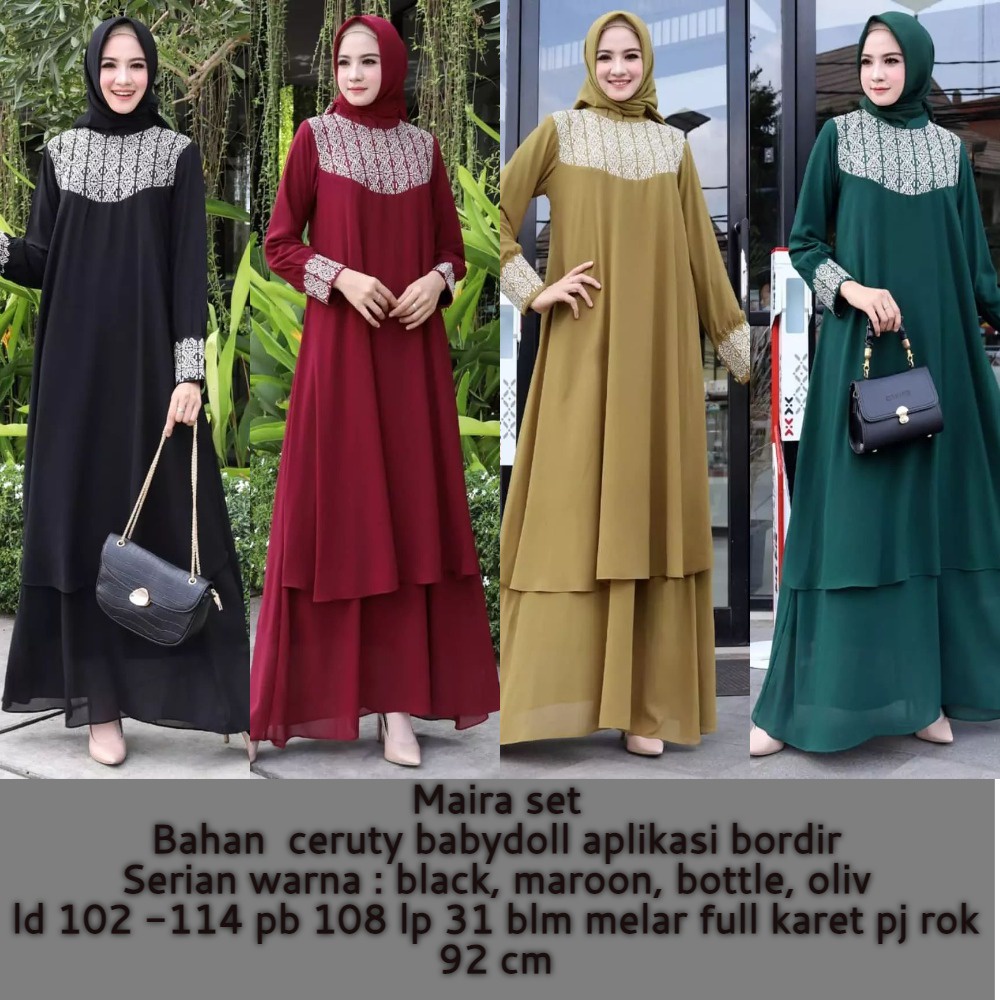 ready  Maira Setelan melayu terbaru baju lebaran wanita