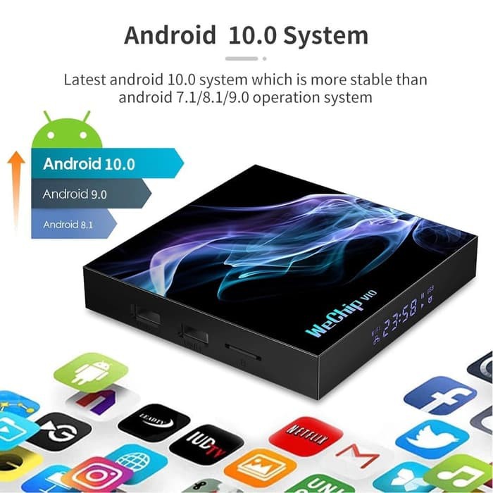 V10 Android TV Box 4GB 32GB Allwinner H616