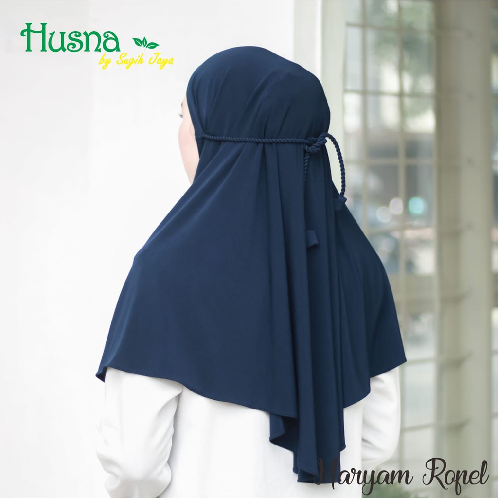 Bergo Maryam Ropel Tali Jersey Premium Zara Husna