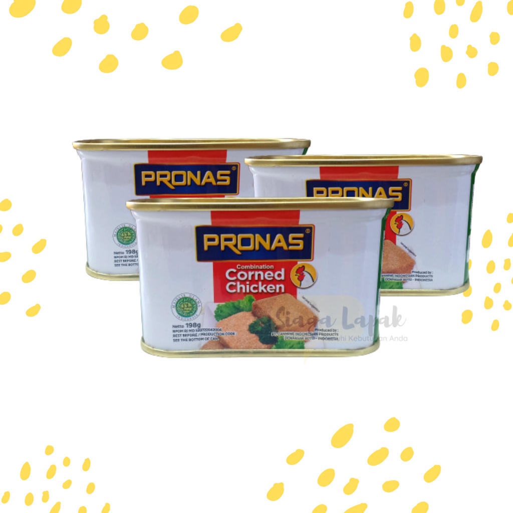 Pronas Kornet Ayam 198gr (Corned Chicken Can)