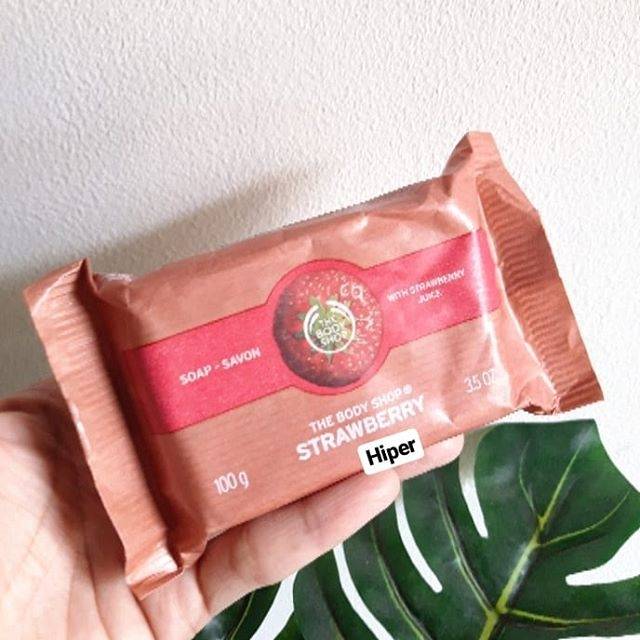 The Body Shop Soap Bar Sabun Sabun Batang British Rose, Strawberry, almond milk, Fuji Green, Mango