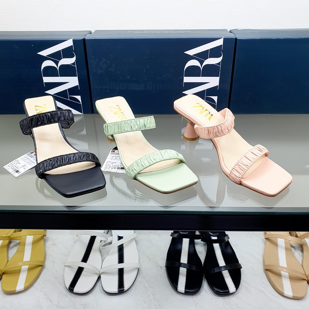 Sandal Wanita Branded Sendal Zara 893  Heels 7cm Sepatu Perempuan