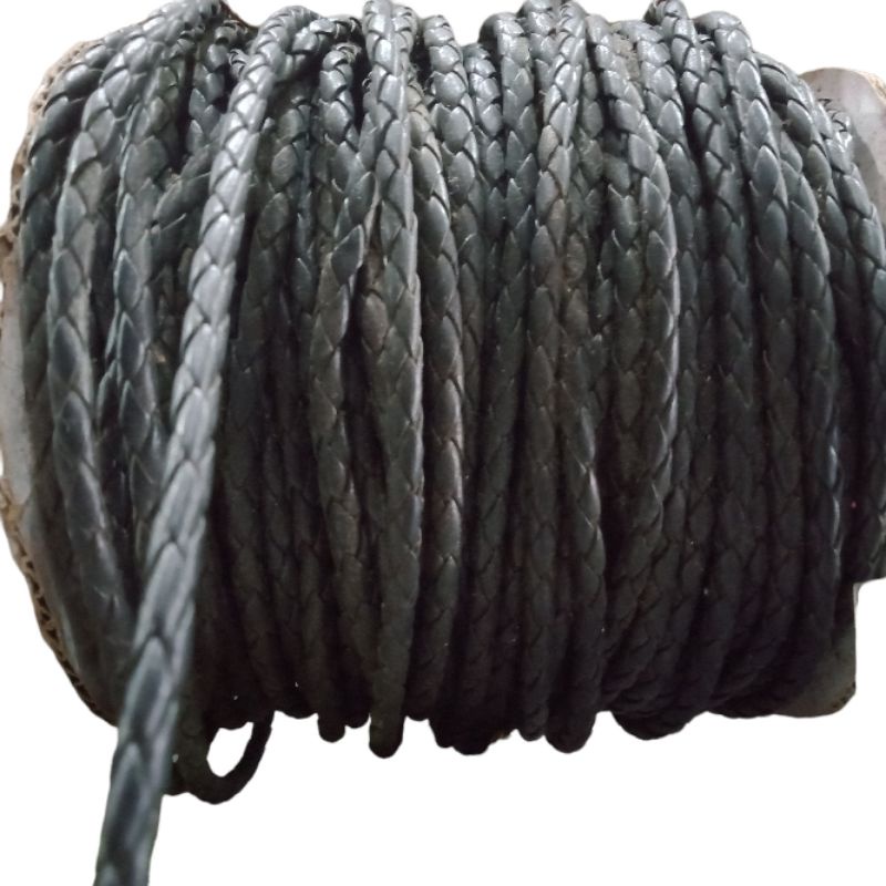 Tali kepang 4mm gemuk hitam