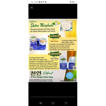 Cream Wajah Shining Nature dari Korea Selatan