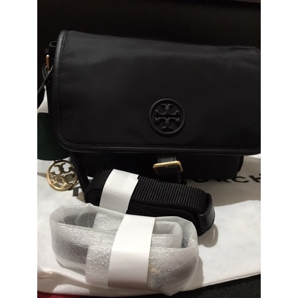 PRELOVED TB Perry Nylon Crossbody - Black