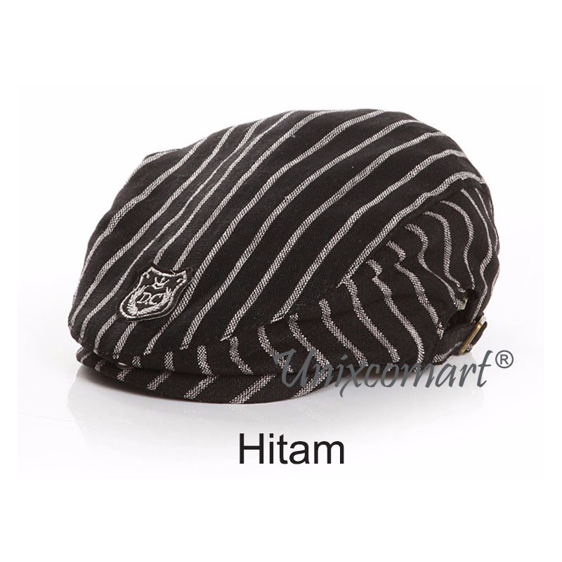 Topi BARET DC ANAK bayi Flat Cap Pelukis-Hitam