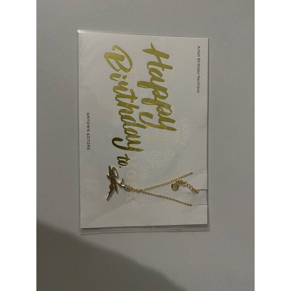 Super Junior Donghae Birthday Necklace Kalung Donghae Gold