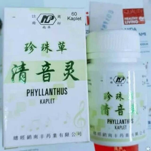 Phyllanthus Kaplet / daun Meniran / obat suara serak herbal China