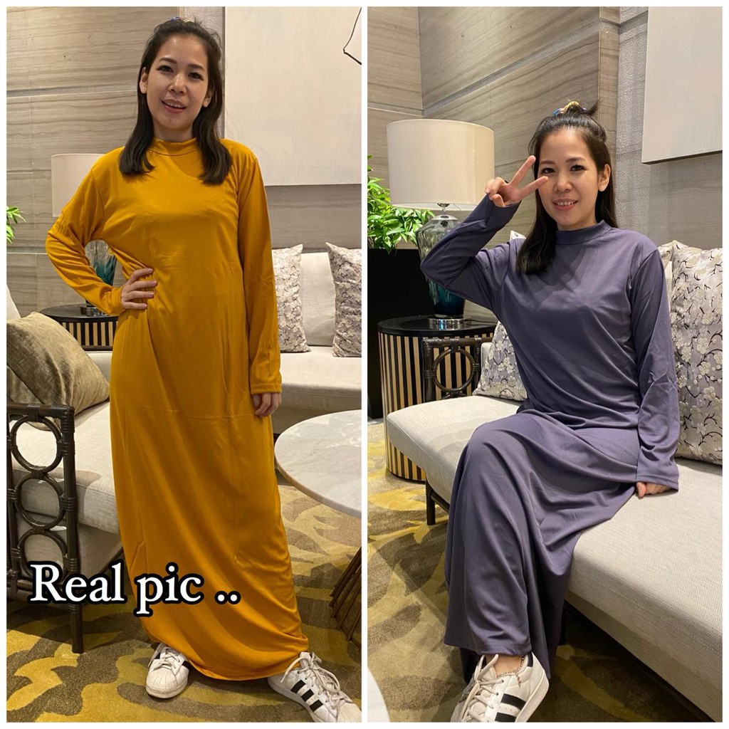 VS GG - baju MAXI TURTLE NECK SARAH gamis wanita