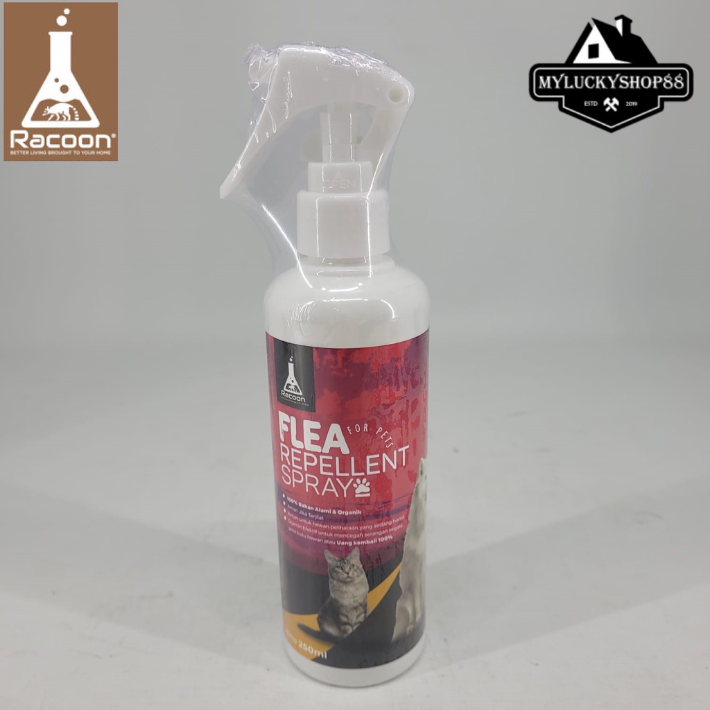 RACOON Semprotan Anti Kutu Hewan Anjing Kucing Flea Repellent Spray